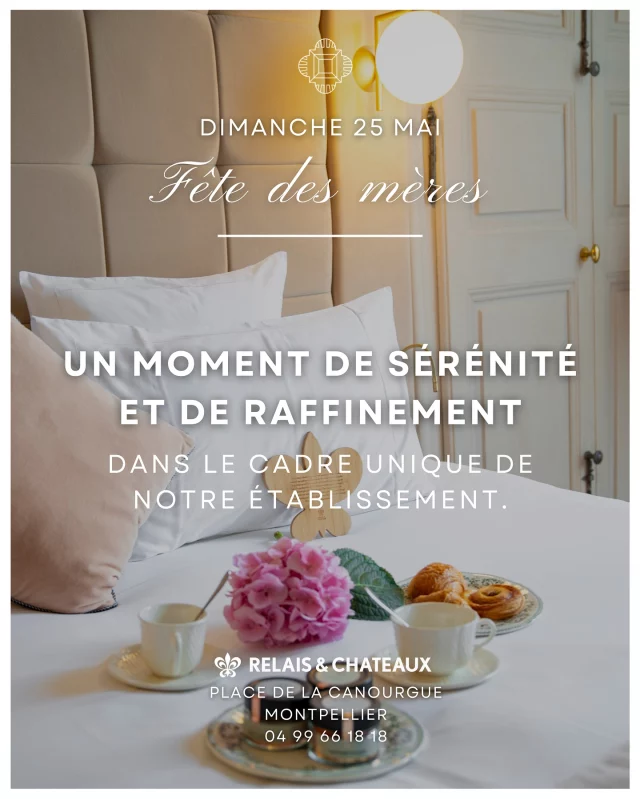 Offrir un moment précieux, un souvenir inoubliable. ✨

Pour la Fête des Mères, célébrez celle qui compte tant à vos yeux avec une expérience unique au sein de notre maison. 👩

⭐️ Coffret Sens & Saveurs : une nuitée en chambre double avec petit-déjeuner, suivie d’un dîner gastronomique en 8 services au @jardindessens_pourcelbrother .

⭐️ Coffret Signature : une immersion d’exception avec une nuitée en chambre double, petit-déjeuner inclus, et un menu dégustation en 13 services, imaginé par les Chefs Pourcel.

Offrez-lui une échappée belle, entre raffinement, détente et haute gastronomie.
Disponibles à la réception ou directement en ligne sur notre site web. ✨

___ 

Offer a precious moment, a timeless memory.
This Mother’s Day, treat the one you cherish most to a truly unique experience within our historic hotel.

Sens & Saveurs Gift Box: one night in a double room with breakfast and an 8-course gastronomic dinner at @jardindessens_pourcelbrother .

Signature Gift Box: a remarkable journey with one night in a double room, breakfast included, and a 13-course tasting menu crafted by the Pourcel Chefs.

A refined escape where elegance, serenity, and haute cuisine come together.
Available at reception or online.

💻 : @popcom_agence360 

#relaisetchateaux #luxurygetaway #montpellierhotel #frenchgastronomy #hautecuisine #pourcelbrothers #jardindessens #boutiquehotel #giftideas #mothersdaygift #gourmetexperience #designhotel #eleganttravel #slowtravel #hotelricherdebelleval