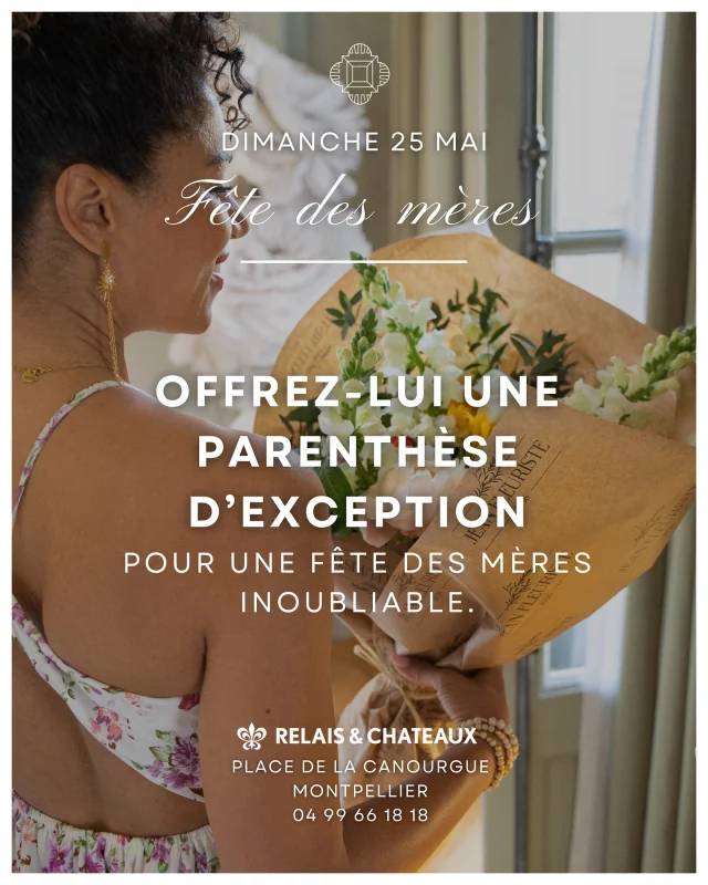 Offrir un moment précieux, un souvenir inoubliable. ✨

Pour la Fête des Mères, célébrez celle qui compte tant à vos yeux avec une expérience unique au sein de notre maison. 👩

⭐️ Coffret Sens & Saveurs : une nuitée en chambre double avec petit-déjeuner, suivie d’un dîner gastronomique en 8 services au @jardindessens_pourcelbrother .

⭐️ Coffret Signature : une immersion d’exception avec une nuitée en chambre double, petit-déjeuner inclus, et un menu dégustation en 13 services, imaginé par les Chefs Pourcel.

Offrez-lui une échappée belle, entre raffinement, détente et haute gastronomie.
Disponibles à la réception ou directement en ligne sur notre site web. ✨

___ 

Offer a precious moment, a timeless memory.
This Mother’s Day, treat the one you cherish most to a truly unique experience within our historic hotel.

Sens & Saveurs Gift Box: one night in a double room with breakfast and an 8-course gastronomic dinner at @jardindessens_pourcelbrother .

Signature Gift Box: a remarkable journey with one night in a double room, breakfast included, and a 13-course tasting menu crafted by the Pourcel Chefs.

A refined escape where elegance, serenity, and haute cuisine come together.
Available at reception or online.

💻 : @popcom_agence360 

#relaisetchateaux #luxurygetaway #montpellierhotel #frenchgastronomy #hautecuisine #pourcelbrothers #jardindessens #boutiquehotel #giftideas #mothersdaygift #gourmetexperience #designhotel #eleganttravel #slowtravel #hotelricherdebelleval